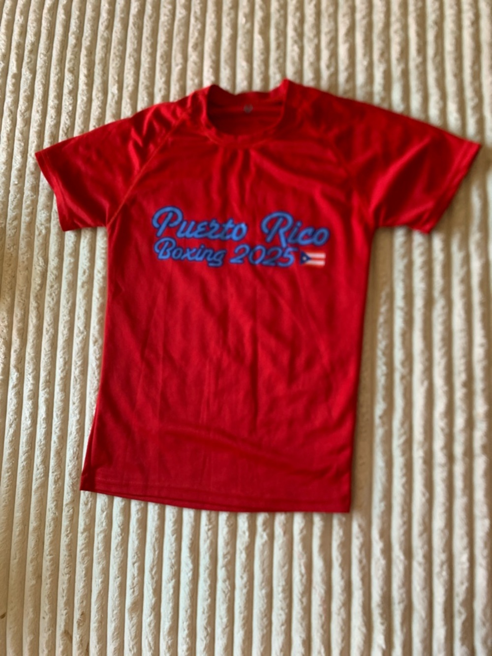 Puerto Rico Boxing 2025 Red Short Sleeve Tee